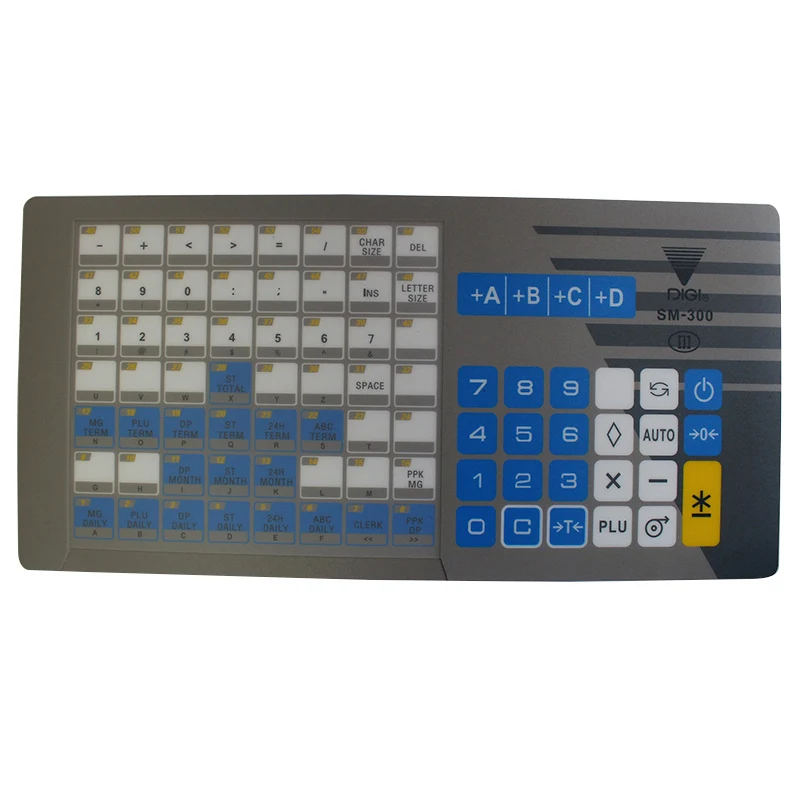 

Новая английская версия, пленка для клавиатуры, совместима с DIGI SM300 SM-300, розничная продажа, запасные части для электронных весы принтера