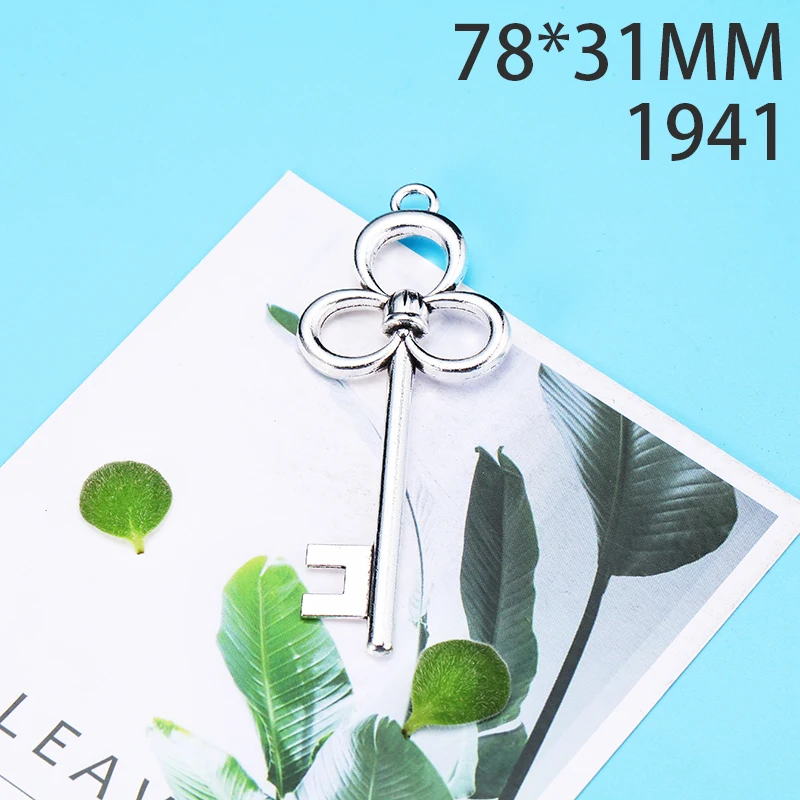 78*31mm 1pcs Key Alloy Pendant For Diy Jewelry Making 2 Colors Antique Silver Bronze No.1941 | Украшения и аксессуары