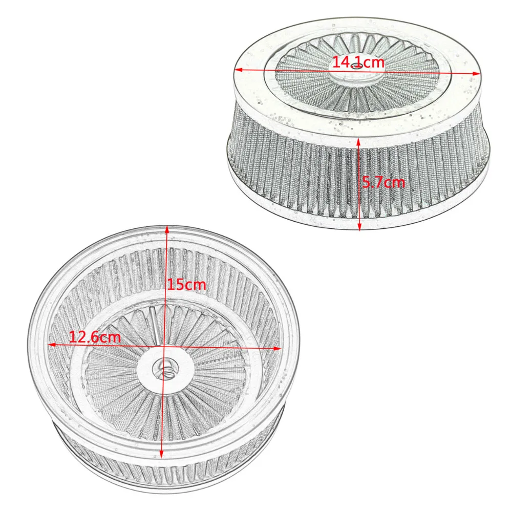 Воздухоочиститель мотоцикла впускной фильтр синий элемент красный/синий/серый
