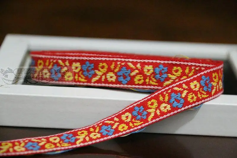 1 6 см 16 мм 5/8 Красивая качественная Толстая узкая кружевная хлопковая красная
