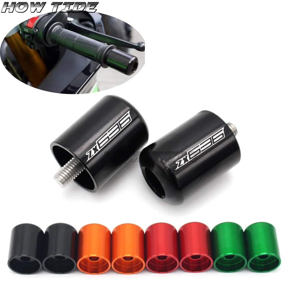 

Motorcycle Accessories CNC high quality For KAWASAKI ZX6R ZX636 ZX-636 2007-2016 Handlebar Grips Bar Ends Cap Cover Slider