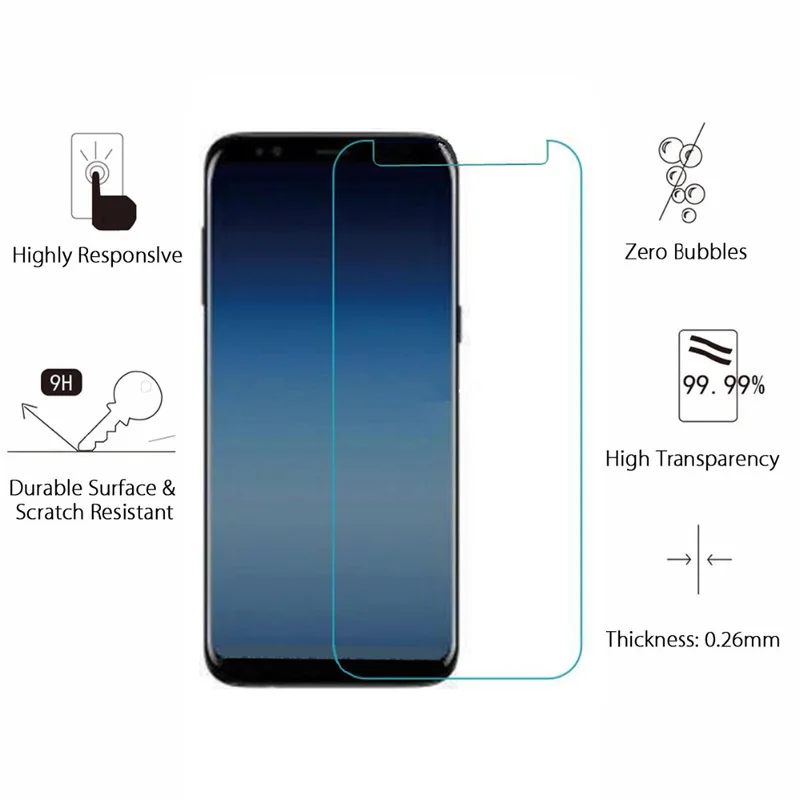 2PCS TOLIFEEL Tempered Glass For Samsung Galaxy A8 2018 Screen Protector 9H 2.5D Protective Film A830 | Мобильные телефоны и