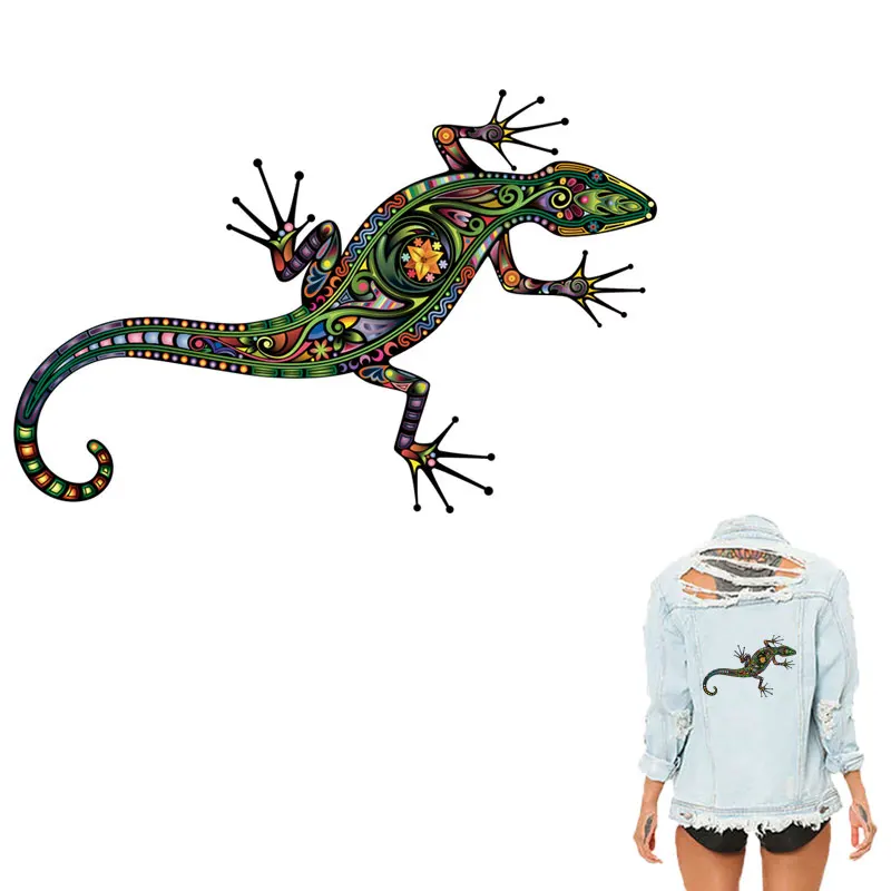 Моющаяся нашивка для одежды COSBILL ящерица|animal patches for clothes|patches clothesanimal patch |