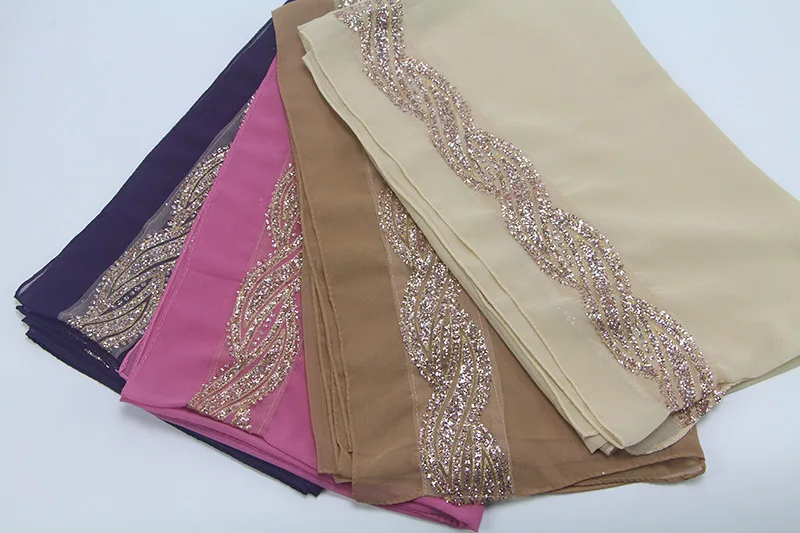 

New chiffon silk solid color glitter chiffon silk long shawls wrap muslim autumn muslim scarves/scarf 20pcs/lot