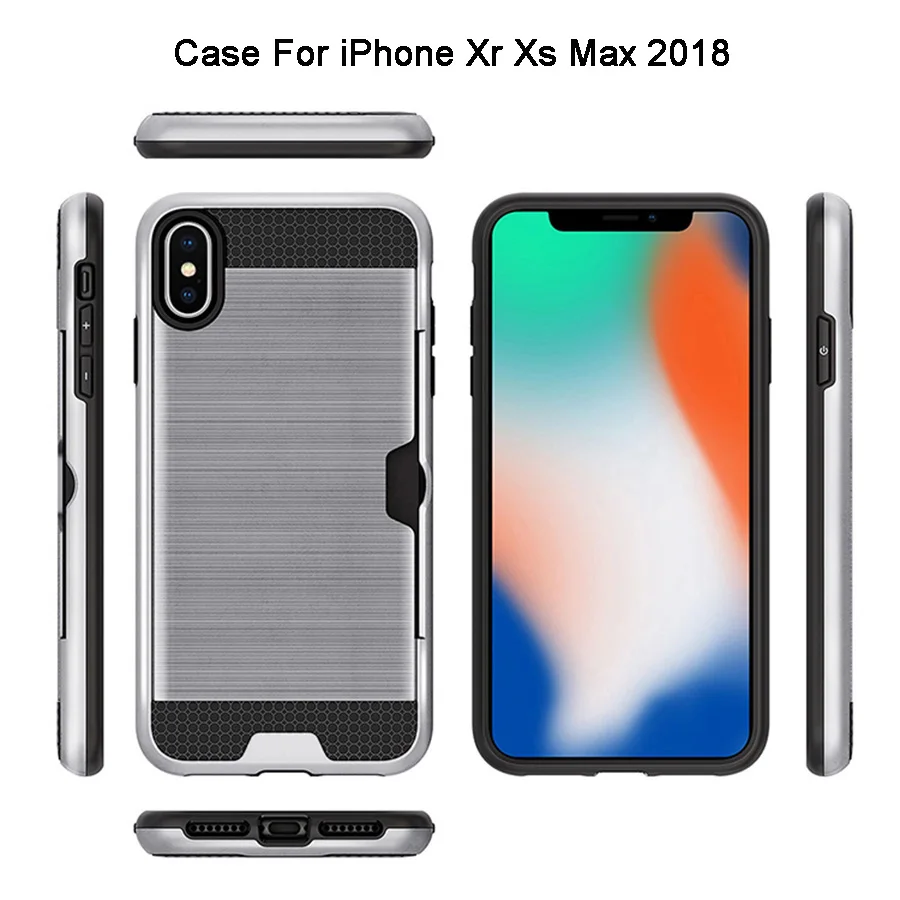 2018 карты чехол для телефона iPhone Xr Xs Max Роскошный кошелек мобильный кейс 9 8 7 6 6s плюс