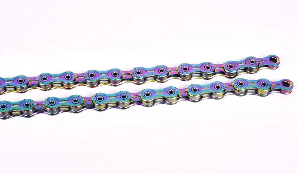 SUMC 9 10 11 12 speed Bicycle Rainbow Chain Colorful MTB Mountain Road Bike Shifting Chain With Missinglink For Shimano Sram