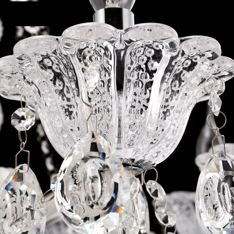 Современная светодиодная люстра хрустальный светильник для спальни лампа с
