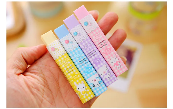 1 шт. милые ластики в виде кубика школьные принадлежности канцелярские коррекция