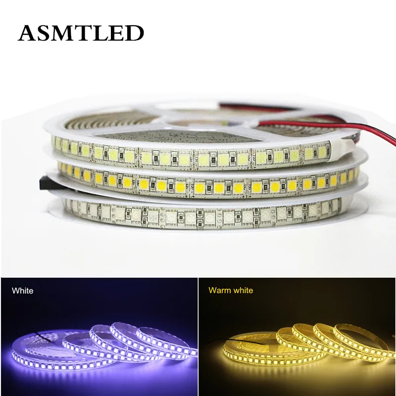 DC12V 5050 RGB Светодиодная лента 60 светодиодов/м 5 м 300led 600led супер яркая SMD5050 гибкая
