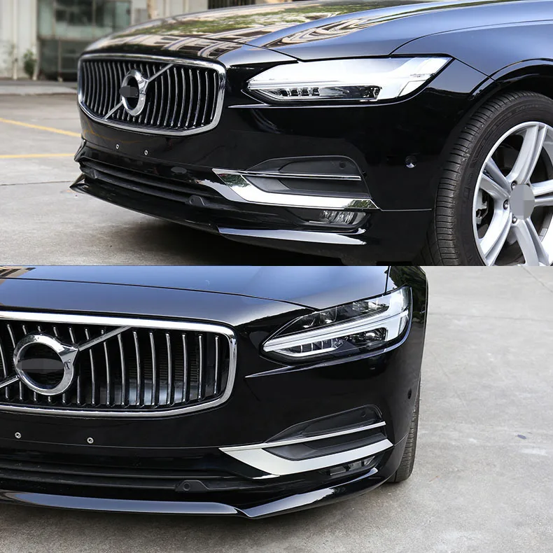 Для Volvo S90 2016 2017 2018 ABS хромированный передний противотуманный светильник накладка