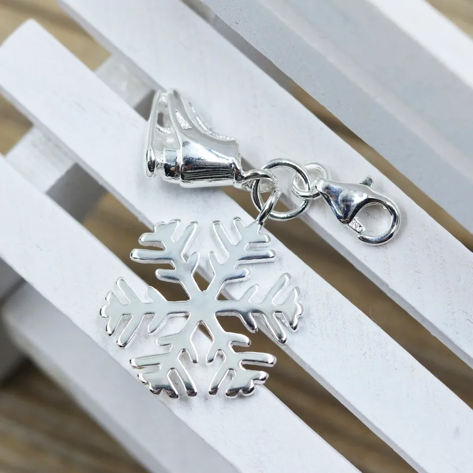 Женские серебряные подвески в виде ледяных коньков для браслета | Украшения и