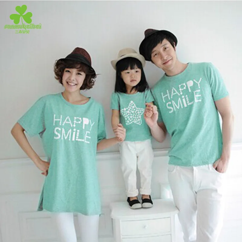 2019 летняя семейная Одинаковая одежда Детская футболка с коротким рукавом