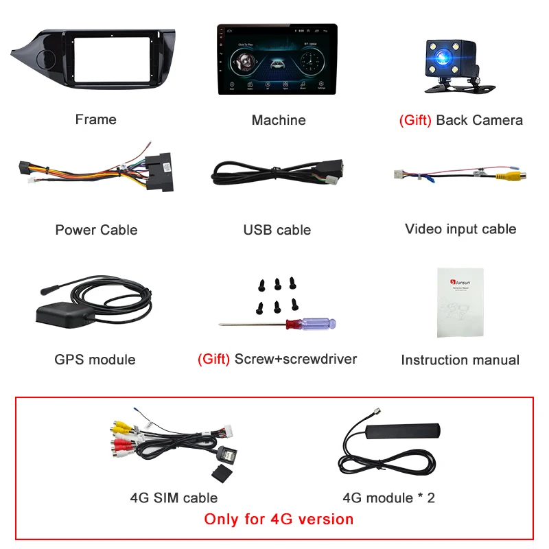 Junsun V1 2G + 32G Android 9 0 для KIA Cee ɽ CEED JD 2012 2013-2016 автомобильный Радио Мультимедиа Видео