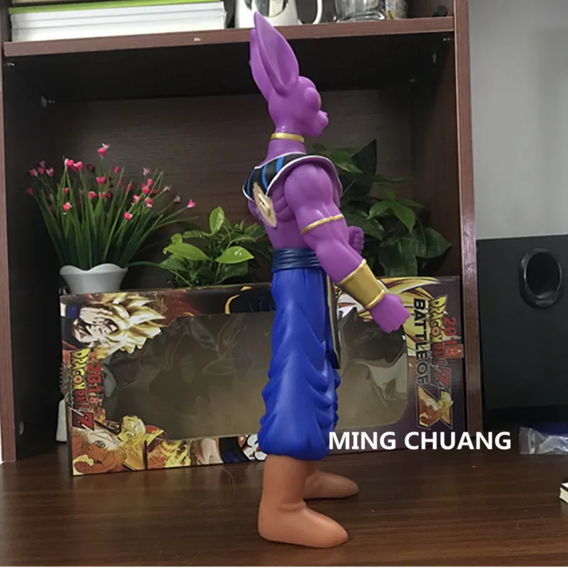 1" Dragon Ball Z боги разрушения Beerus со звуком с светодиодный свет Виниловая фигурка Коллекционная модель игрушки 40 см поле T74