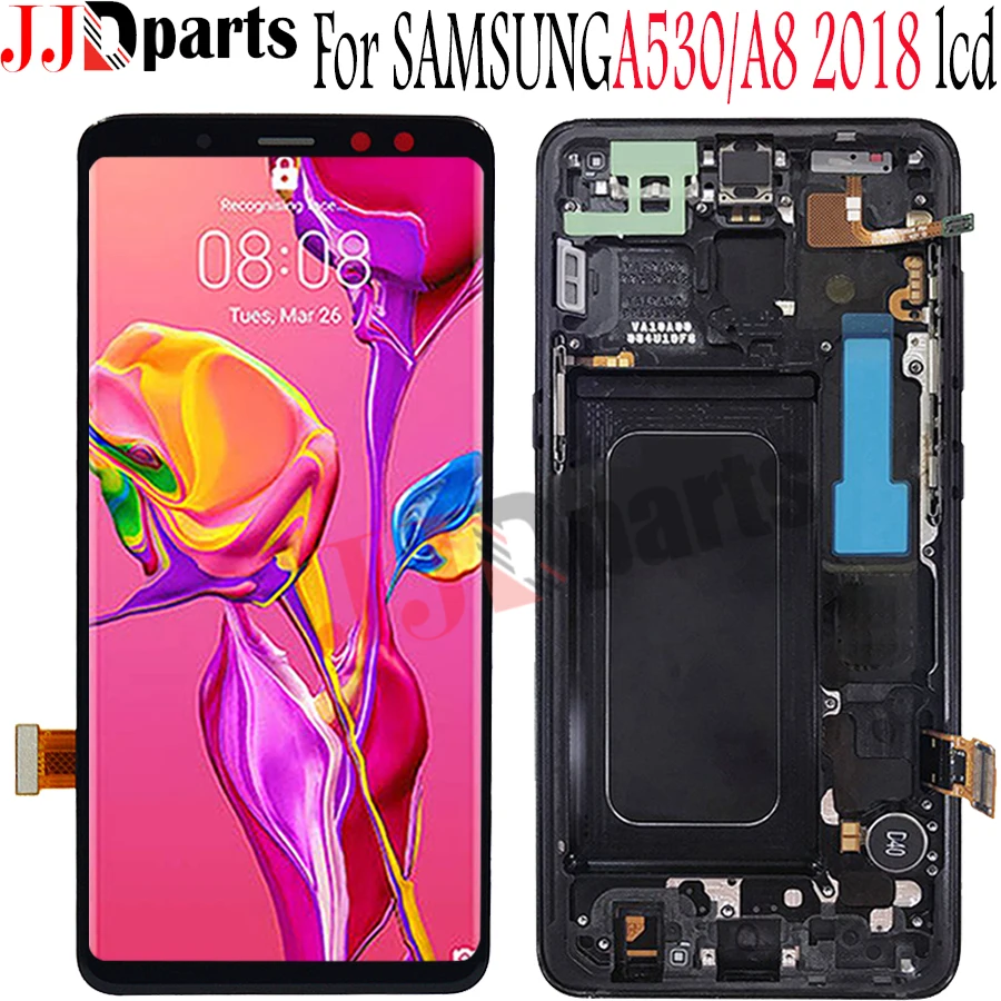 5 6 &quotдля SAMSUNG GALAXY A8 2018 ЖК дисплей сенсорный экран дигитайзер сборка A530F A530 для 6&quot