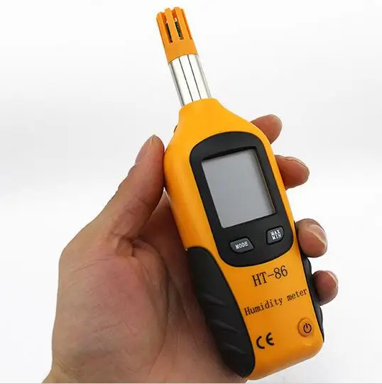 Portable Mini HT-86 precision hygrometer to measure air temperature humidity Meter Gauge Digital Psychrometer |
