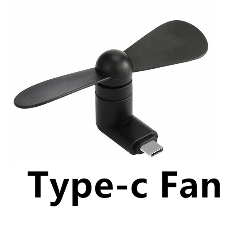 ITINFTEK Type-c Cute Portable Mini Cool Hand Fans for Xiaomi 4c 5 5s 6 Huawei P9 P10 Type C Jack Interface OTG Mobile Phone Fan |