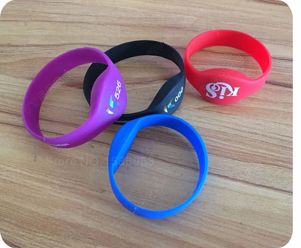 500pcs125Khz TK4100/EM4100 чип RFID Браслет индивидуальная печать с логотипом