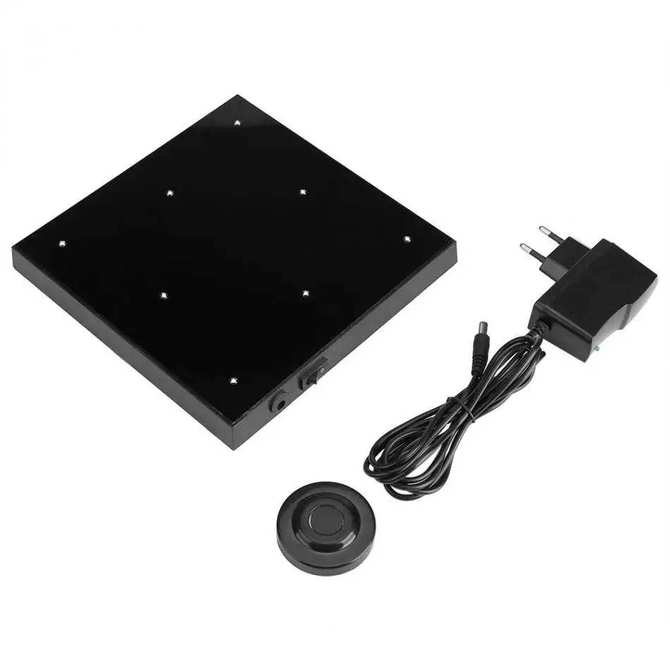 Поворачивающаяся на 360 градусов платформа дисплея со светодиодным держателем