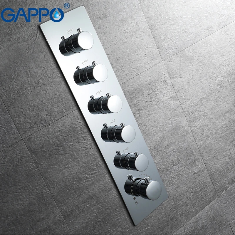 Смесители для душа GAPPO дождевой душевой набор кран ванной комнаты светодиодный