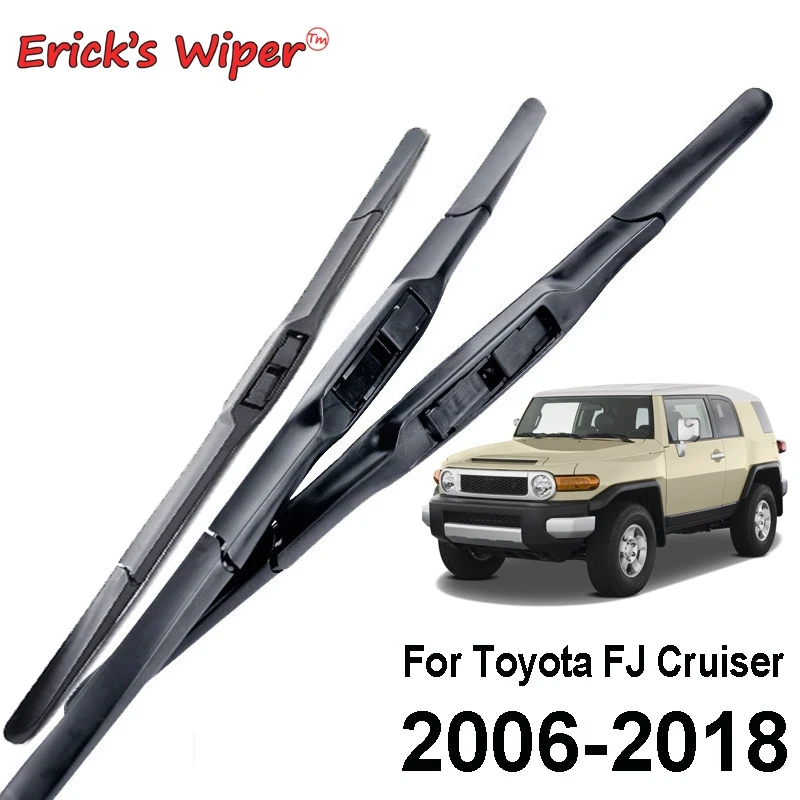Erick's Wiper 3Pcs/set Front Wiper Blades For Toyota FJ Cruiser 2006 - 2018 2017 2016 2015 Windshield Windscreen Front Window