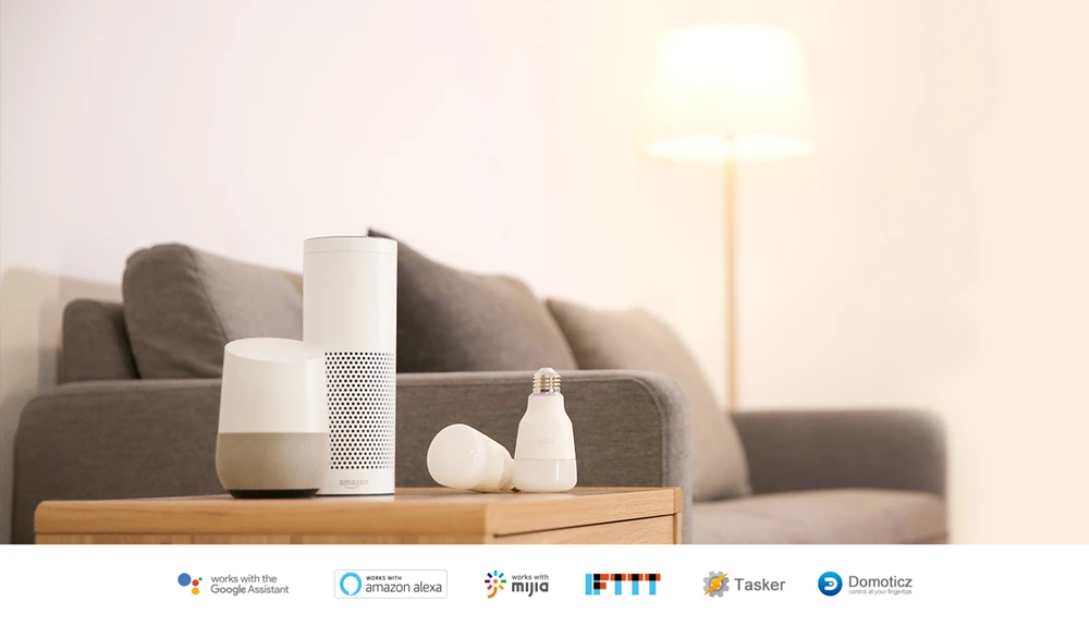 Yeelight лампа светодиодный цветной 10 Вт E27 xiaomi умный дом RGB wifi управление для телефона mijia приложение Alexa Google Assistant Новинка