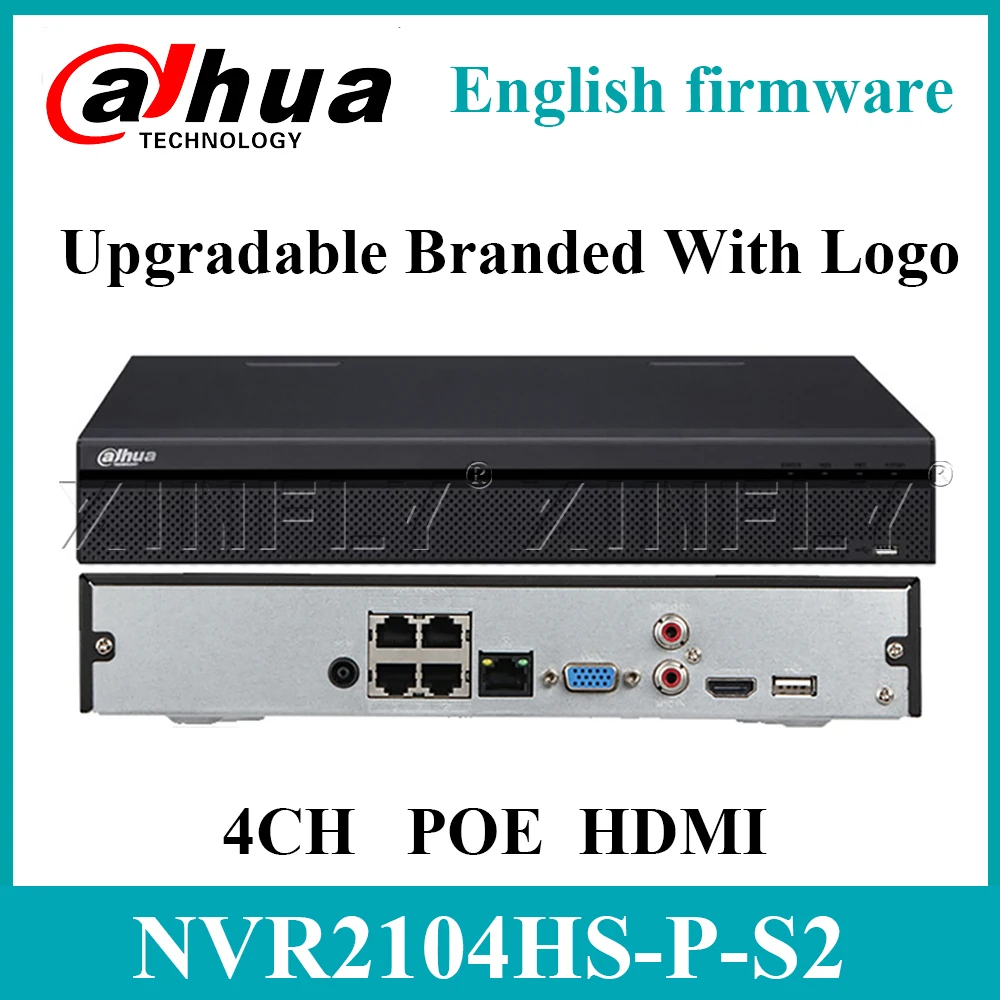 Dahua NVR2104HS-P-S2 4CH POE сетевой видеорегистратор с жестким диском выбран 1SATA 2USB