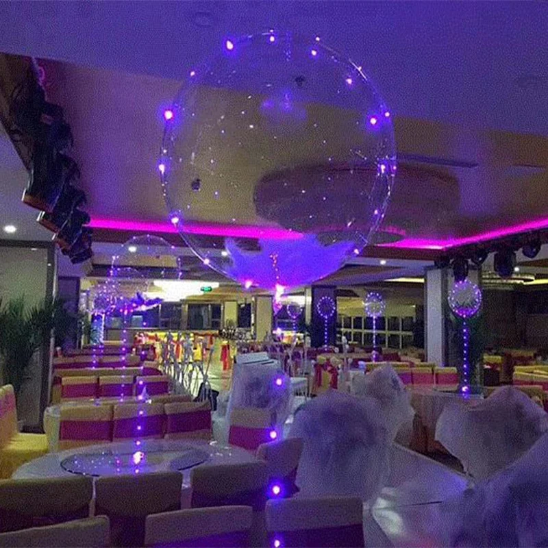 18/24/36 прозрачный купол воздушный шар с светодио дный полосы Медный провод