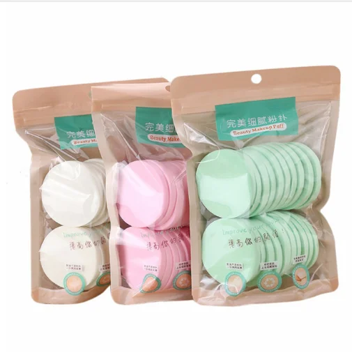 20pcs randomly 20 шт./упак. макияж губки слойка порошка Для женщин лица губки мягкие пуховка для пудры Красота тональный крем косметика макияж губки - Цвет: 20pcs randomly
