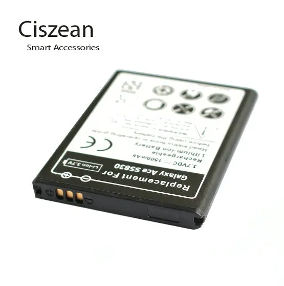 2x1500 mAh EB494358VU запасная батарея + зарядное устройство для Samsung Galaxy Ace S5830 S5660 S5670 S7510 i619