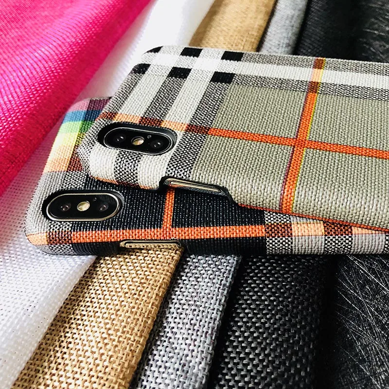 Kerzzil красочная Геометрия телефонные чехлы клетчатые для iPhone X Case Мода жесткий