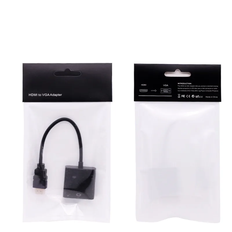 Memteq HDMI к VGA Кабельный адаптер переходник Поддержка 1080 P Full HD с аудио кабель для ТВ
