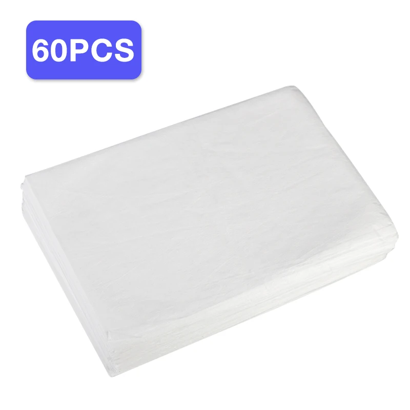 White 60 20 шт одноразовые простыни для кровати, простыни для массажа, для лица, воск, доктор, водонепроницаемые, антимасляные, для отелей, стерильные простыни, покрывала - Цвет: White 60