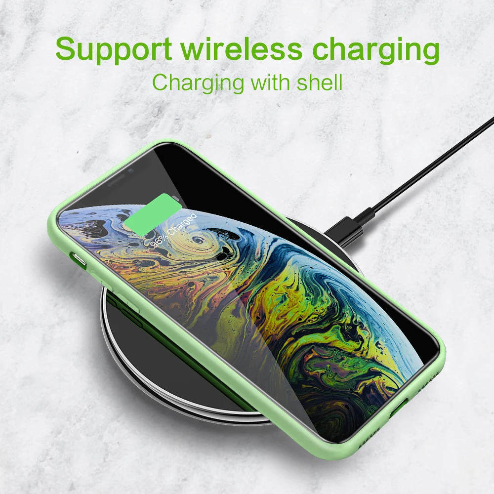 Силиконовый чехол для iPhone 11 Pro MAX XS XR X 8 7 6 6S Plus|Бамперы| |