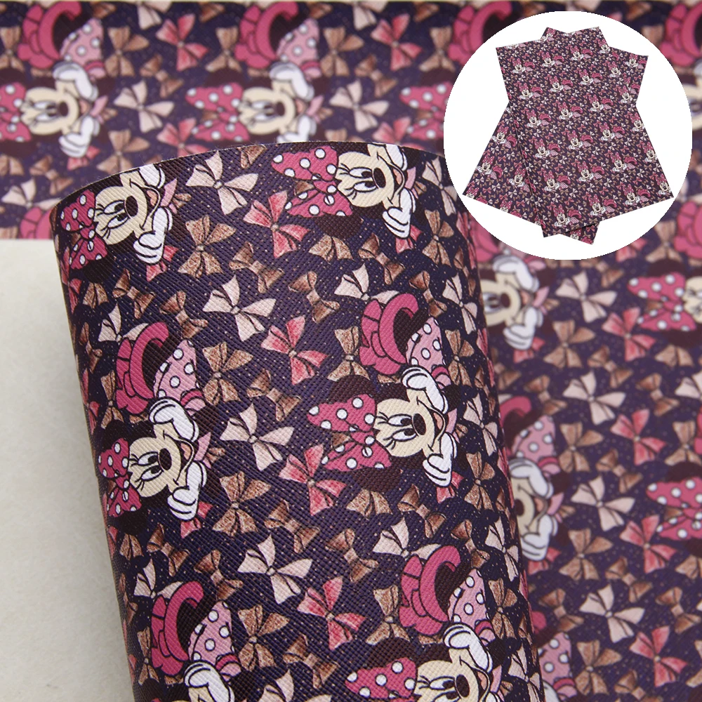 1083640001 New 20*34cm Animal Printed Faux Synthetic Leather Patchwork For Hair Bow Bag Wallet Phone Cover DIY,1Yc6661 - Цвет: 1083640001