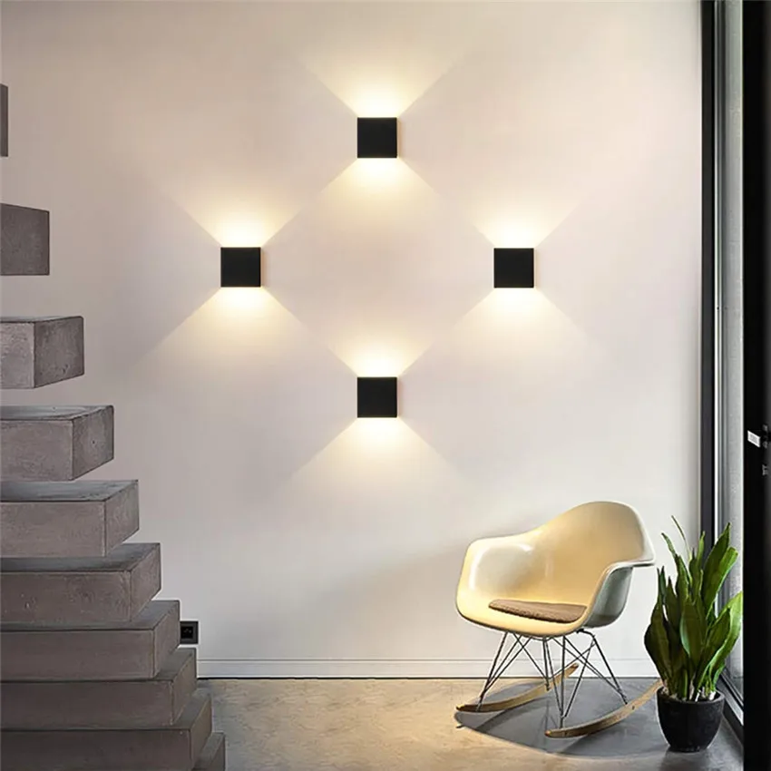 Уличная Водонепроницаемая настенная лампа IP65 светодиодный настенный светильник