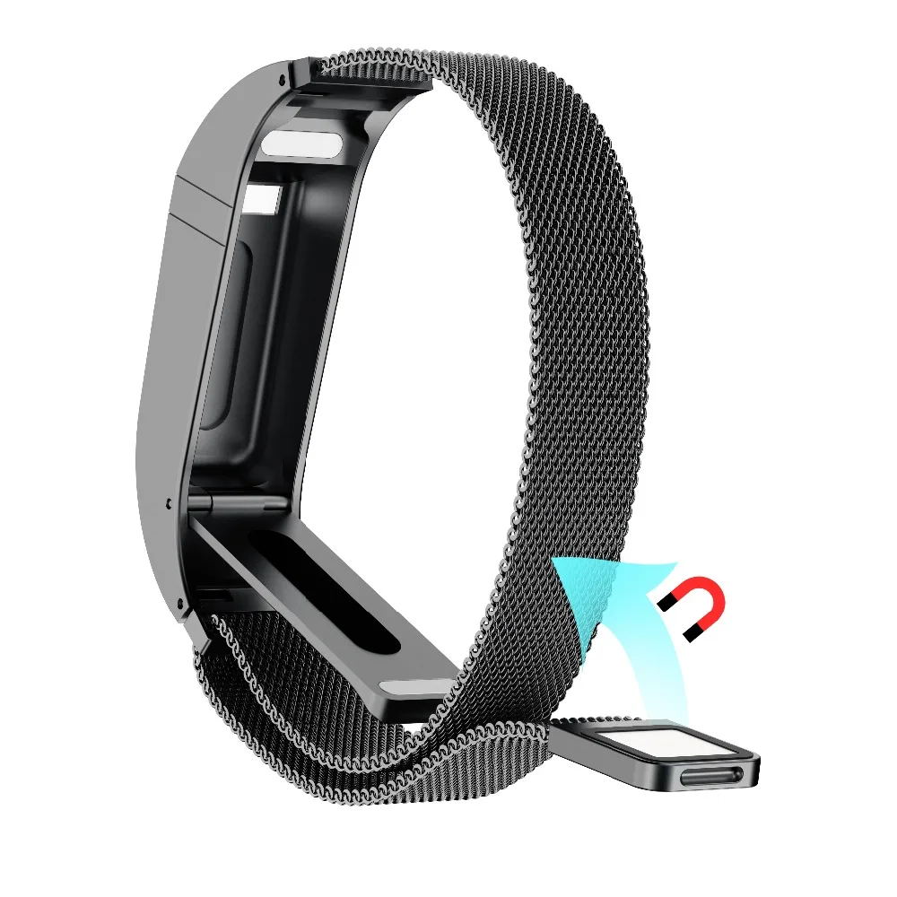 Браслет для Fitbit Flex 2 ремешок Миланская Магнитная Петля из нержавеющей стали смарт