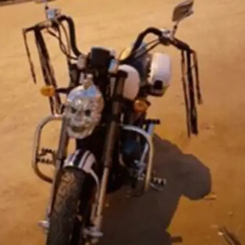 Светодиодная лампа с черепом для мотоцикла серебристая фара Harley Honda Bobber Touring Yamaha