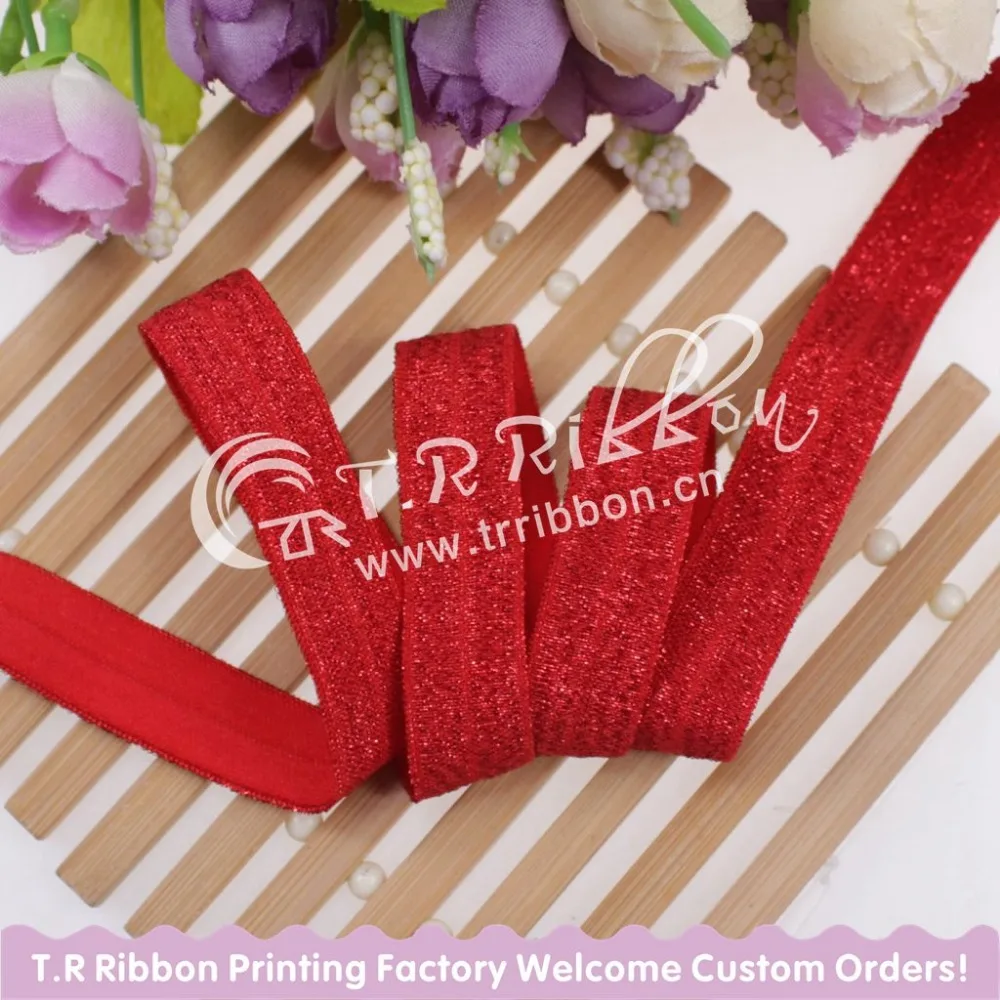 

Лидер продаж! Складная эластичная нить с красными блестками, 5/8 дюйма, для аксессуаров 90129