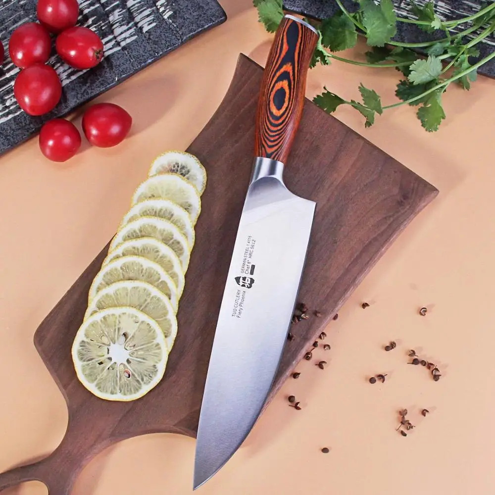 Нож для шеф-повара TUO Многофункциональный кухонный нож из немецкой нержавеющей