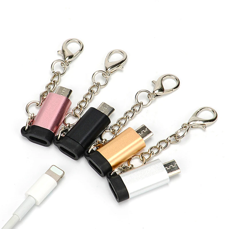 Кабель адаптер Micro USB переходник с папа на iPhone женский для передачи данных OTG