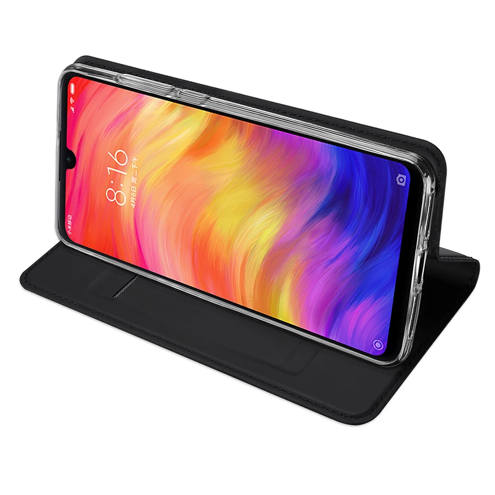 DUX DUCIS для Xiao mi Red Note 7 Чехол Play Роскошный кожаный флип чехол с подставкой