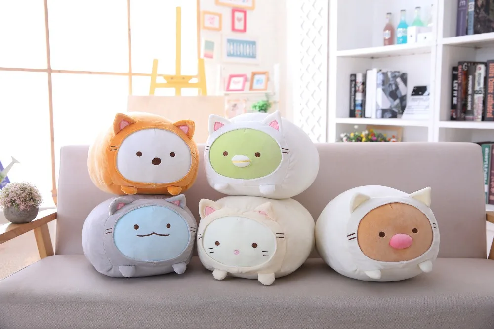 Sumikko gurashi Плюшевые игрушки Мягкие Аниме плюшевые Угловые био подушки детские игрушки подарок на день рождения для детей