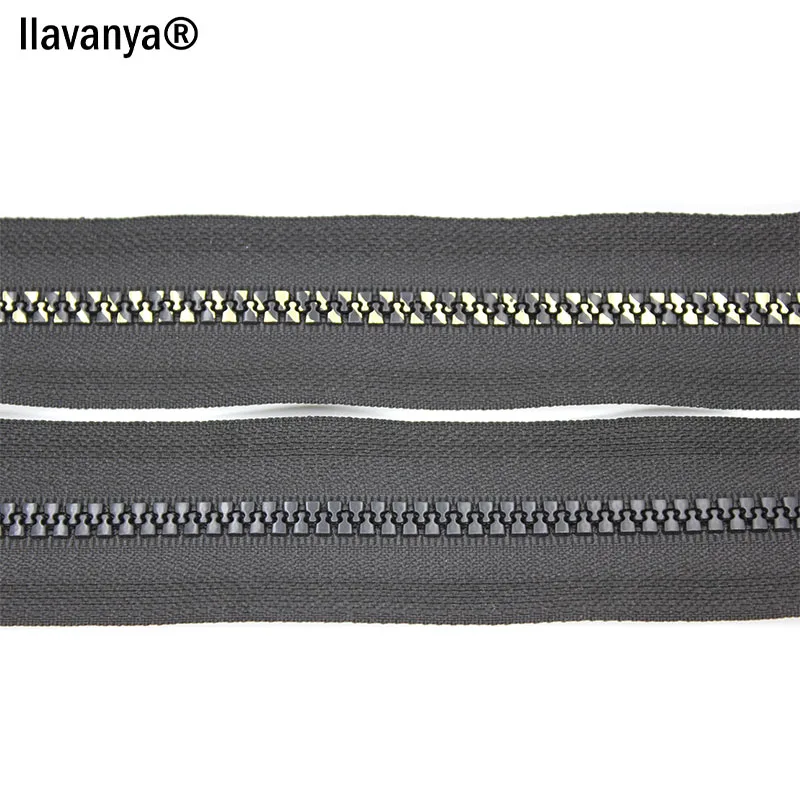 2 шт. много 5 # 80 см Пластик молнии Open End розовое золото зубов silder черный robbinh цинк