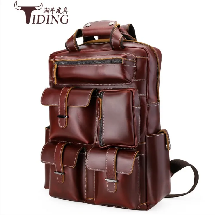 Мужской большой рюкзак из натуральной кожи в английском стиле|backpack bag|backpack bags