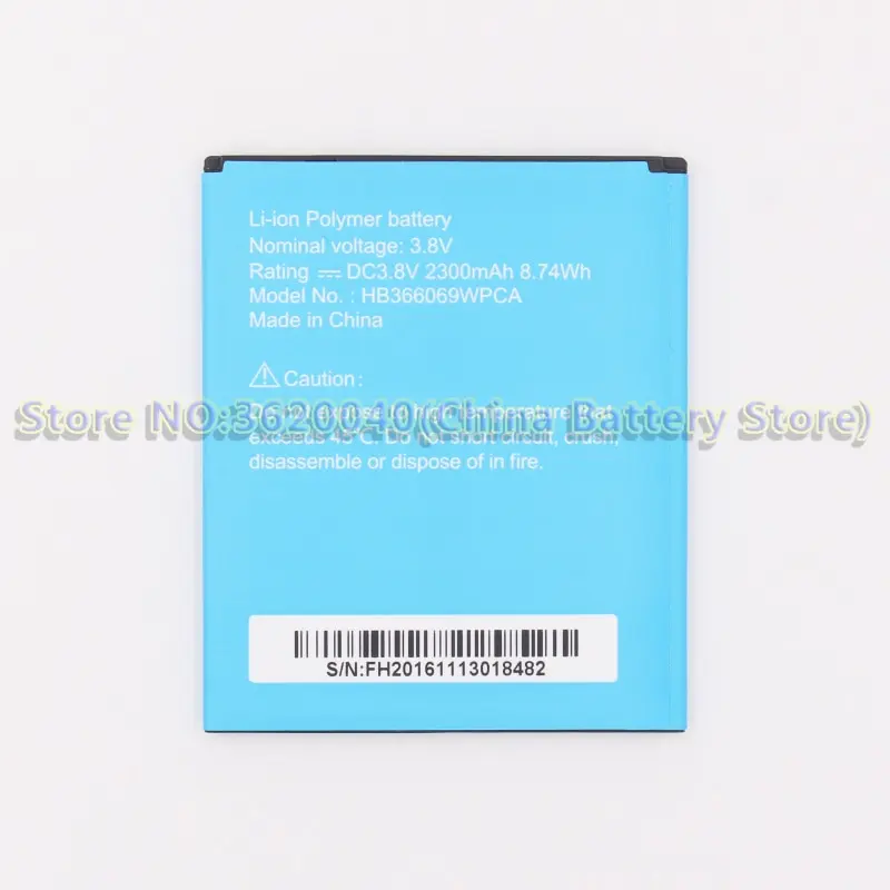 GND 3 8 V 2300 мА-ч/8.74Wh HB366069WPCA Замена Батарея для да высота смартфон литий-ионная