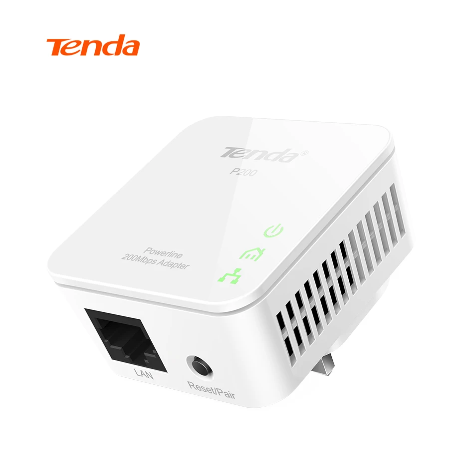 1 шт Tenda P 200 Мбит Мини Powerline сетевой адаптер 1*10/100 Мбит/с LAN порт совместимый с дома