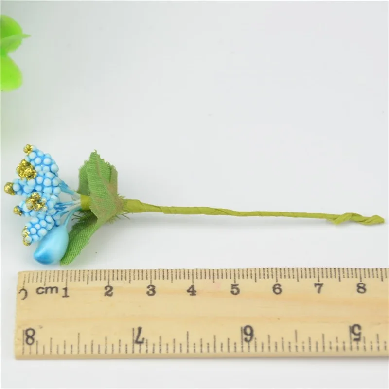 120 шт./лот ПЭ тутовое стемен вечерние Искусственные цветы проволока DIY ВЕНОК