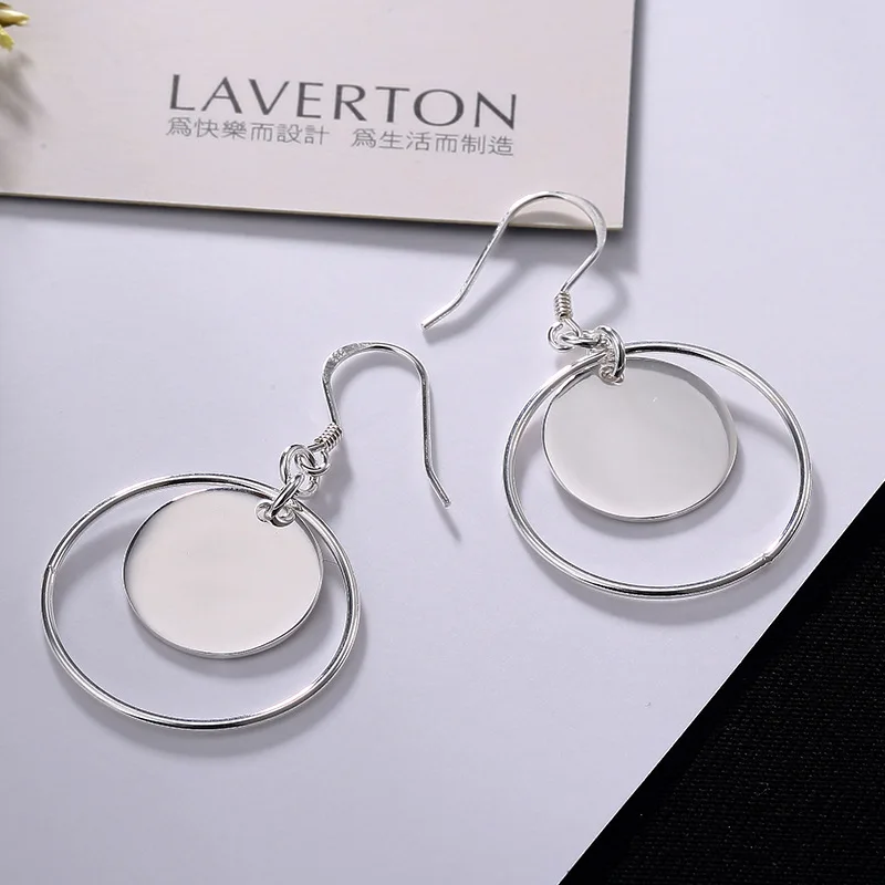 

Earings Fashion Jewelry Korean Version Of Geometric Circular Female Section Exaggerated Long Wholesale Tremella Accessories