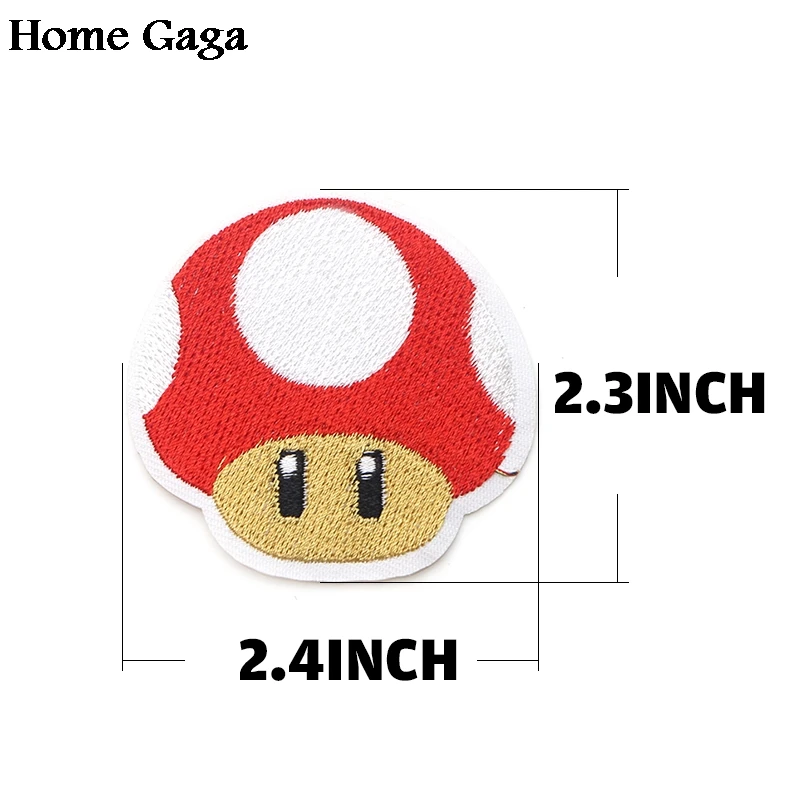 Homegaga Супер Марио Мультяшные нашивки DIY эмблемы с вышивкой Утюг на шитье pour одежда аппликация аксессуары стикер D1829